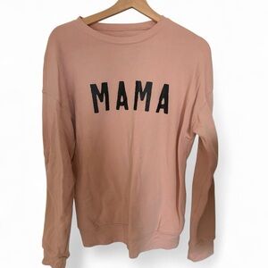 Ford & Wyatt MAMA Crewneck Peach Pullover Women’s Medium